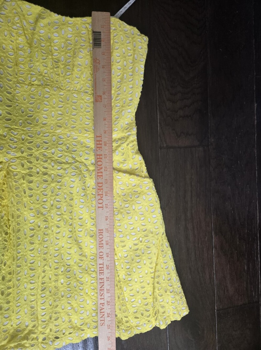 Lilly Pulitzer Blossom Strapless Eyelet Dress Pineapple Juice Yellow Size 0 - Picture 9 of 10
